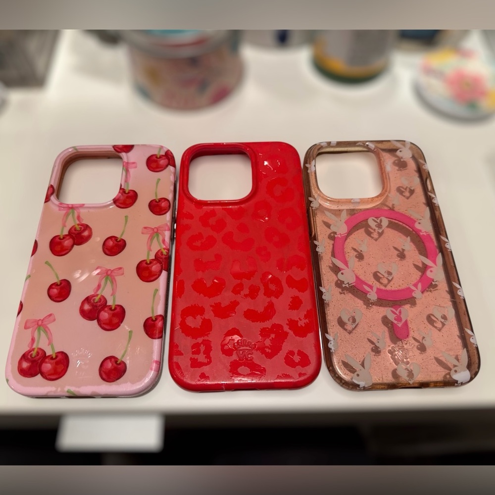 (3) Velvet Caviar iPhone 14 Pro Cases *USED*